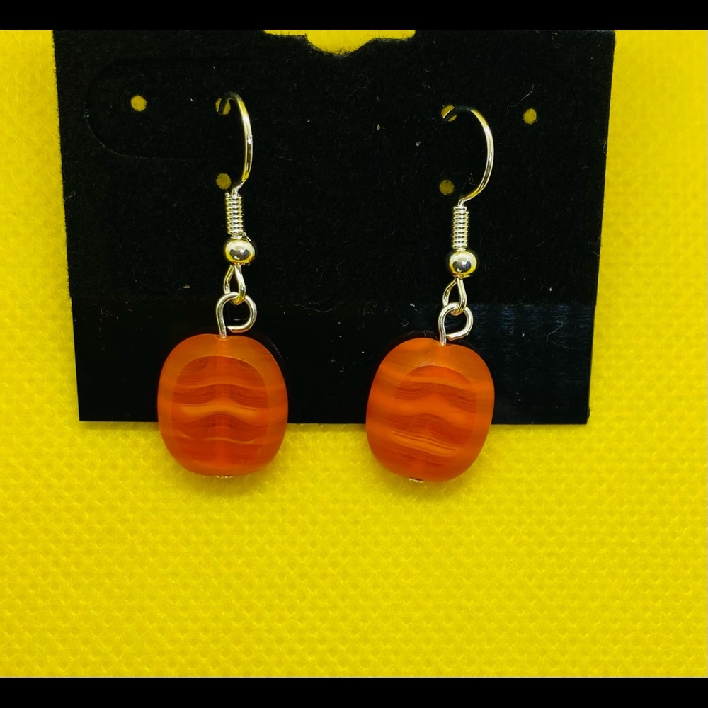 Orange Earrings